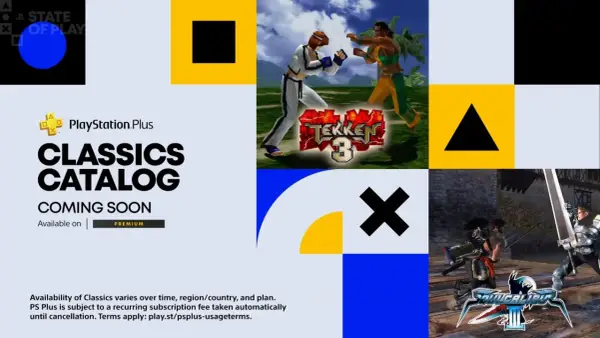 Klasyki z PS Plus w październiku: Tekken 3 i Soulcalibur III w Classics Catalog.